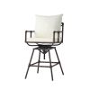 Iron BAR STOOL W/CUSHIONS