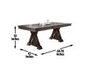 Adrian - 5 Piece Dining Set - Dark Brown