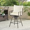 Iron BAR STOOL W/CUSHIONS