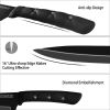 Kitchen Knife Set, 6 Pieces Black Stainless Steel Sharp Chef Knife with Acrylic Stand, Non-stick Coating Block Knife Set for Home Restaurant Apartment