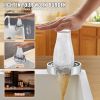 VEVOR Glass Rinser, 10 Powerful Spraying Jets 360¬∞ Rotating Cup Rinser for Sink, Wearproof ABS Kitchen Sink Faucet Cup Washer & ABS Cup Holder for Ba