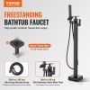 VEVOR Freestanding Bathtub Faucet, Floor Mount, Freestanding Tub Filler, Shower Mixer Taps, Two Water Modes, 360¬∞ Swivel Spout, for Bathing & Showeri